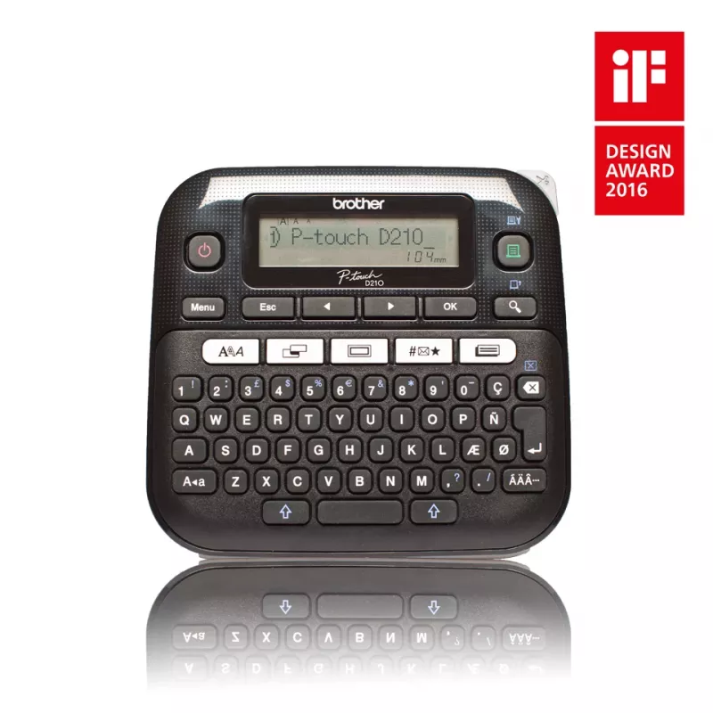 Brother PT-D210 etikečių spausdintuvas Termotransferinis 180 x 180 DPI 20 mm/sek QWERTY