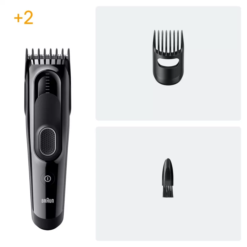 Braun HC5510 plaukų kirpimo mašinėlė, juoda, 9, nikelio-metalo hidrido (NiMH)