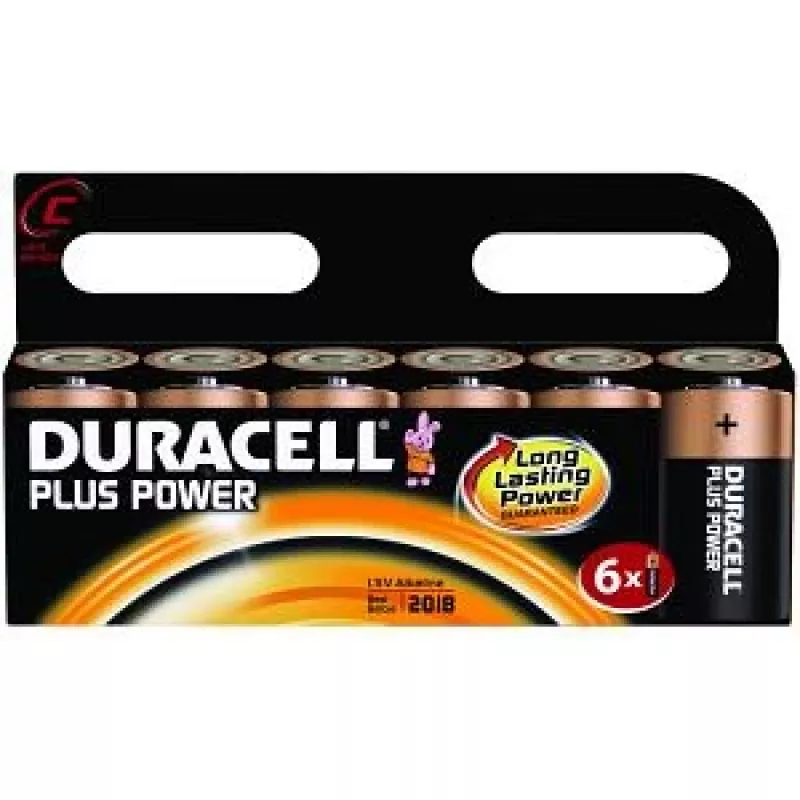 Duracell Plus Power C, 6 vnt. vienkartinė baterija Šarminė