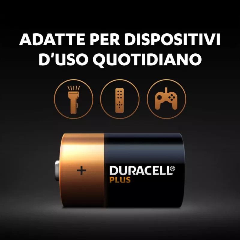 Duracell Plus vienkartinė baterija D šarminė