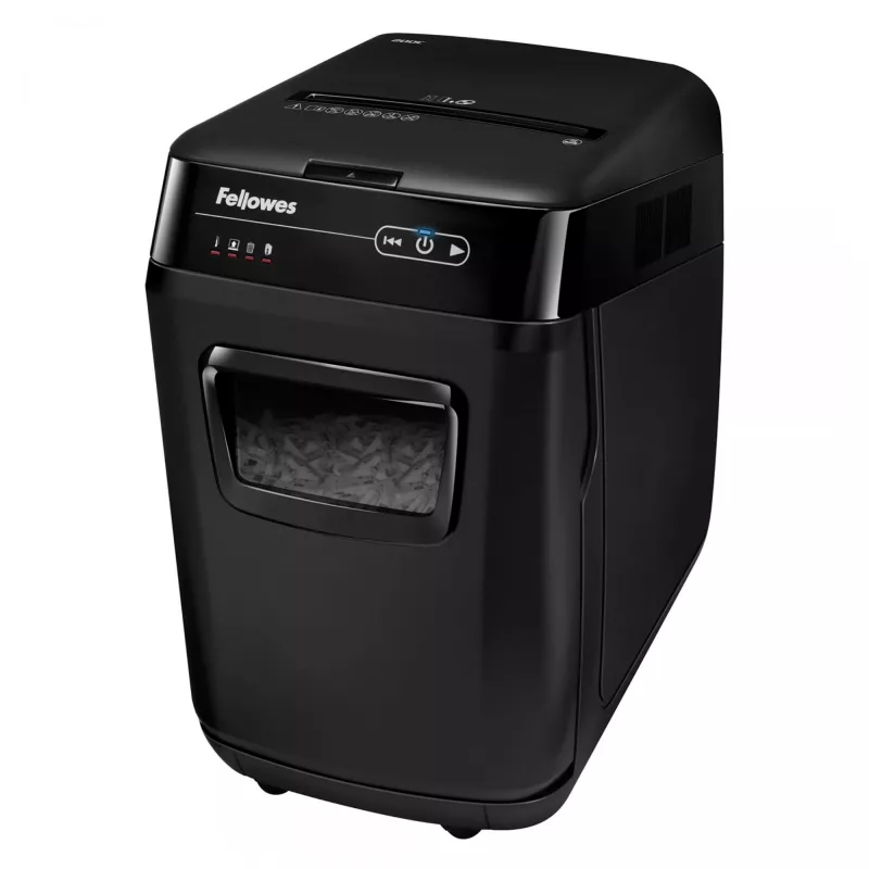 Fellowes AutoMax 200C popieriaus smulkintuvas Kryžminis smulkinimas 23 cm Juoda
