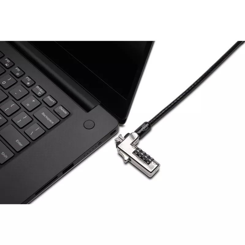 Kensington plonas Combination Laptop Lock, 1,8 m, Kensington, Kombinuotas užraktas, Raktas, Juoda