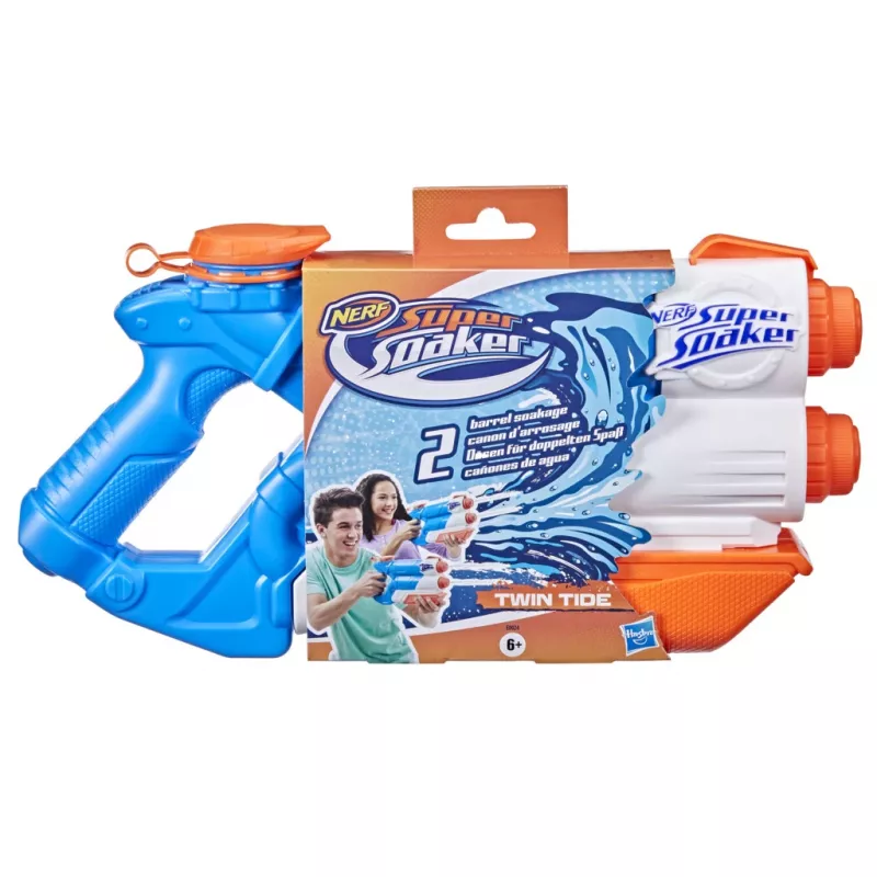 Nerf Super Soaker Twin Tide, žaislinis šautuvas, Daugiaspalvis, 6 m.