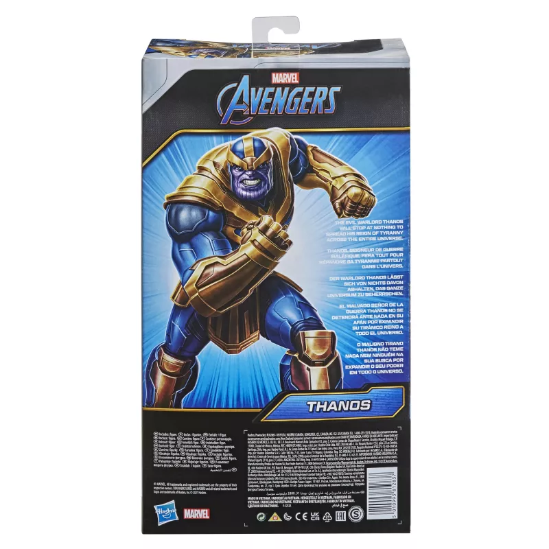 Marvel Avengers Blast Gear Deluxe Thanos veiksmo figūrėlė, 4 m., mėlyna, geltona
