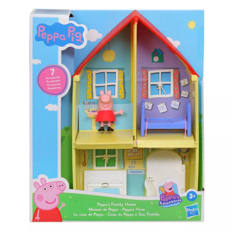 Peppa Pig Peppa’s Adventures Peppa’s Family House, Veiksmo/Nuotykių, 3 m., Įvairiaspalvis, Plastikas