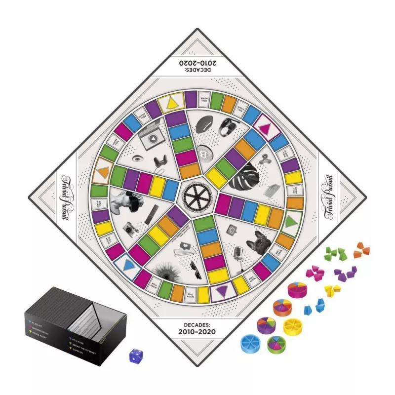 Hasbro Gaming Trivial Pursuit Decades 2010 to 2020 stalo žaidimas Trivia