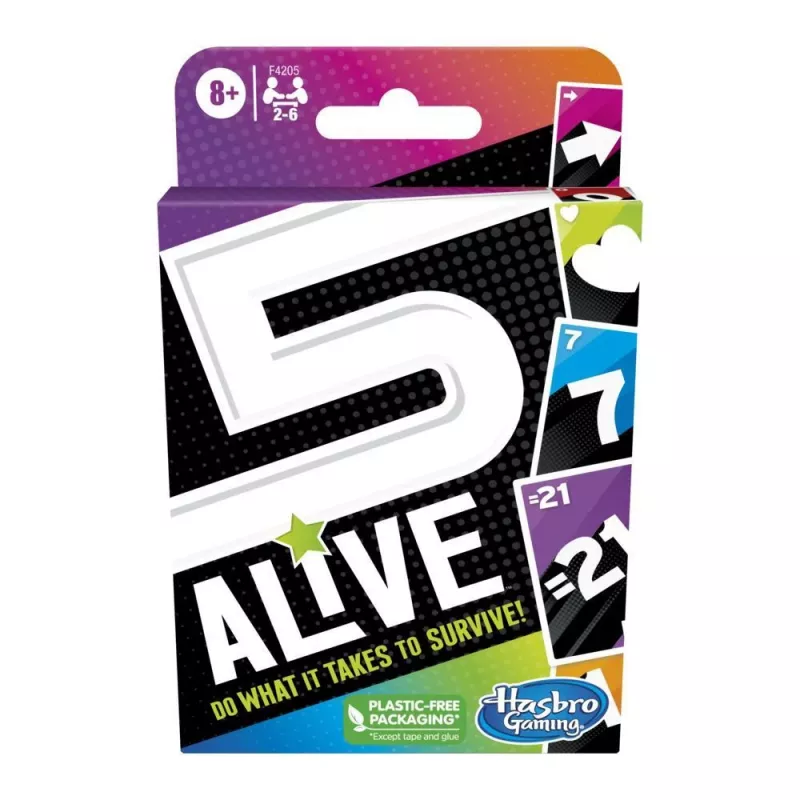Hasbro Gaming F4205 5 Alive kortų žaidimas, kolekcionuojamas