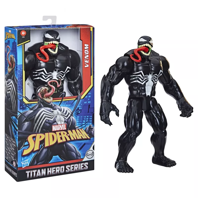 Marvel Spider-Man Titan Hero Series Venom, 4 m., Spider-Man, juoda, raudona, balta