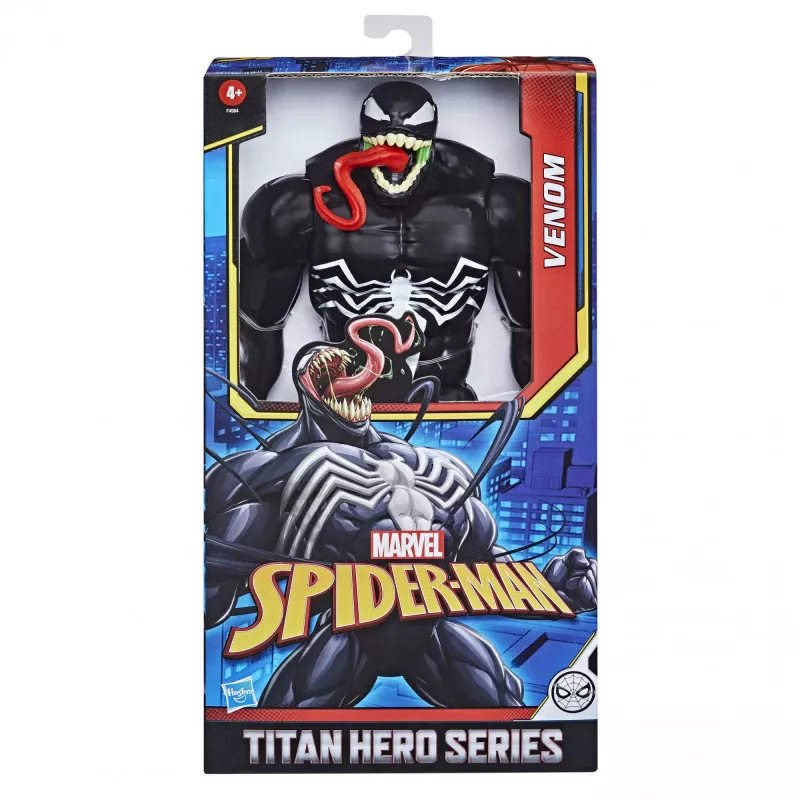 Marvel Spider-Man Titan Hero Series Venom, 4 m., Spider-Man, juoda, raudona, balta