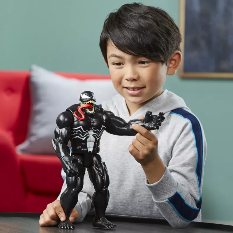 Marvel Spider-Man Titan Hero Series Venom, 4 m., Spider-Man, juoda, raudona, balta