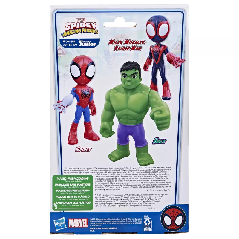 Marvel Spidey and His Amazing Friends Supersized Hulk, 3 metai, Įvairiaspalvis, Plastikas