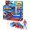 Marvel Spider-Man Spider-Man Web Blast Cycle žaidimų rinkinys su lanksčia Spider-Man figūrėle vaikams