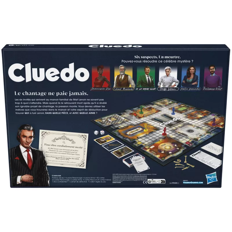Stalo žaidimas Hasbro Gaming Cluedo 45 min – Detektyvas, amžius 8+, šeimos žaidimas