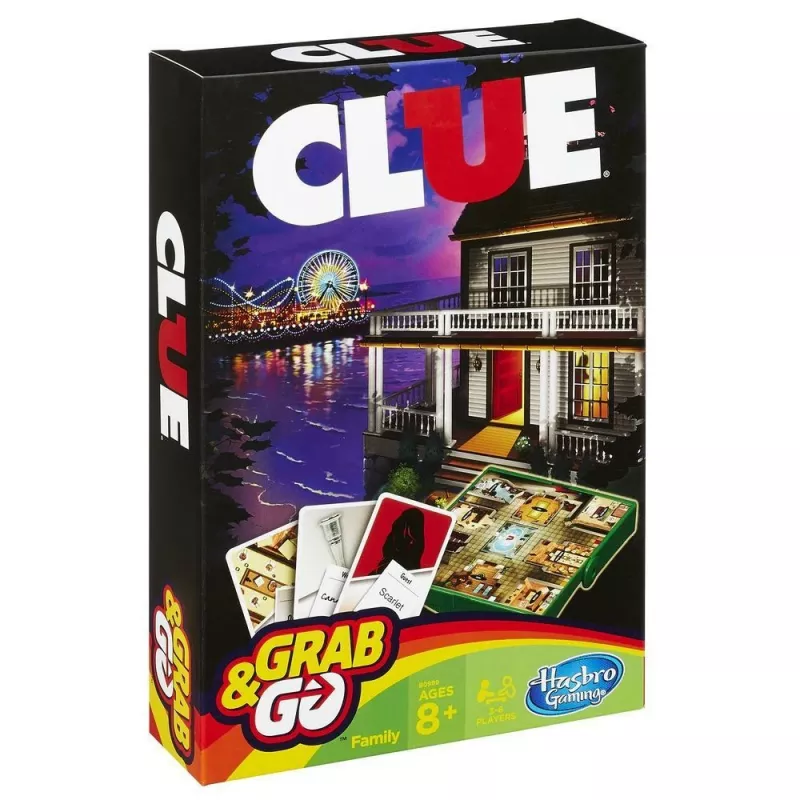 Hasbro Gaming Clue Grab & Go stalo žaidimas Dedukcija