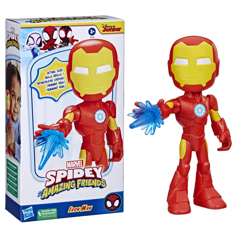 Marvel Spidey and His Amazing Friends Supersized Iron Man, 3 m., Marvel, Raudona, Geltona