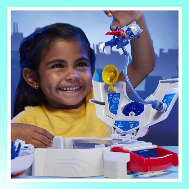 Žaislų rinkinys HASBRO PJ Masks F78205L0 — Veiksmo/Nuotykių rinkinys, rekomenduojamas amžius 3+; spalvos: mėlyna, raudona, balta