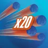 Papildymas Nerf N Series N1-Darts 20x Mėlyna Oranžinė F8640