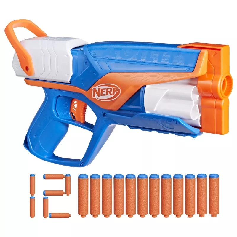 Žaislinis šturmo šautuvas NERF N Series Agility mėlynas oranžinis baltas 8 metų