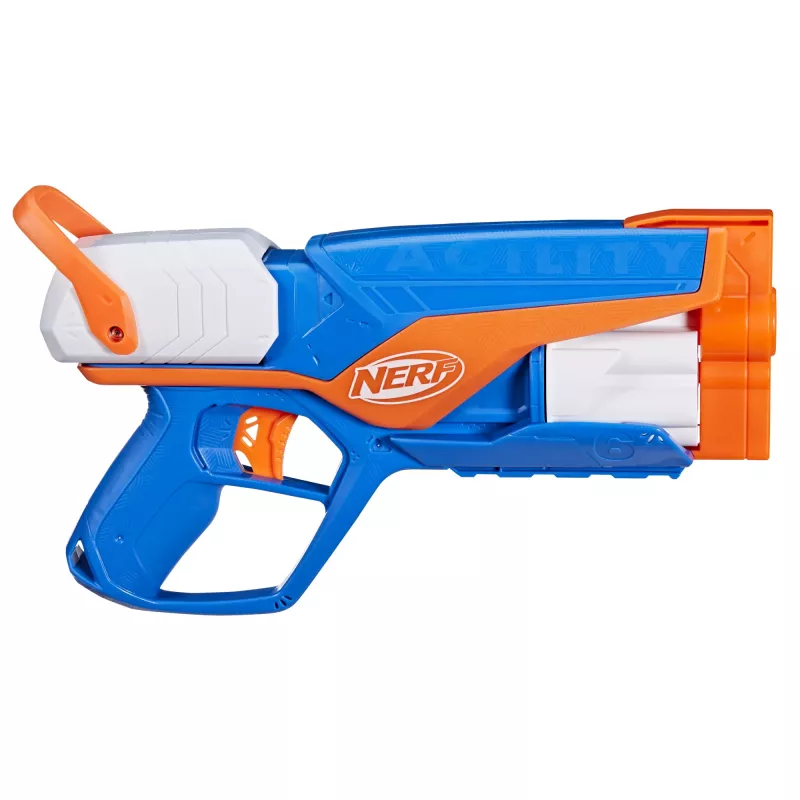 Žaislinis šturmo šautuvas NERF N Series Agility mėlynas oranžinis baltas 8 metų