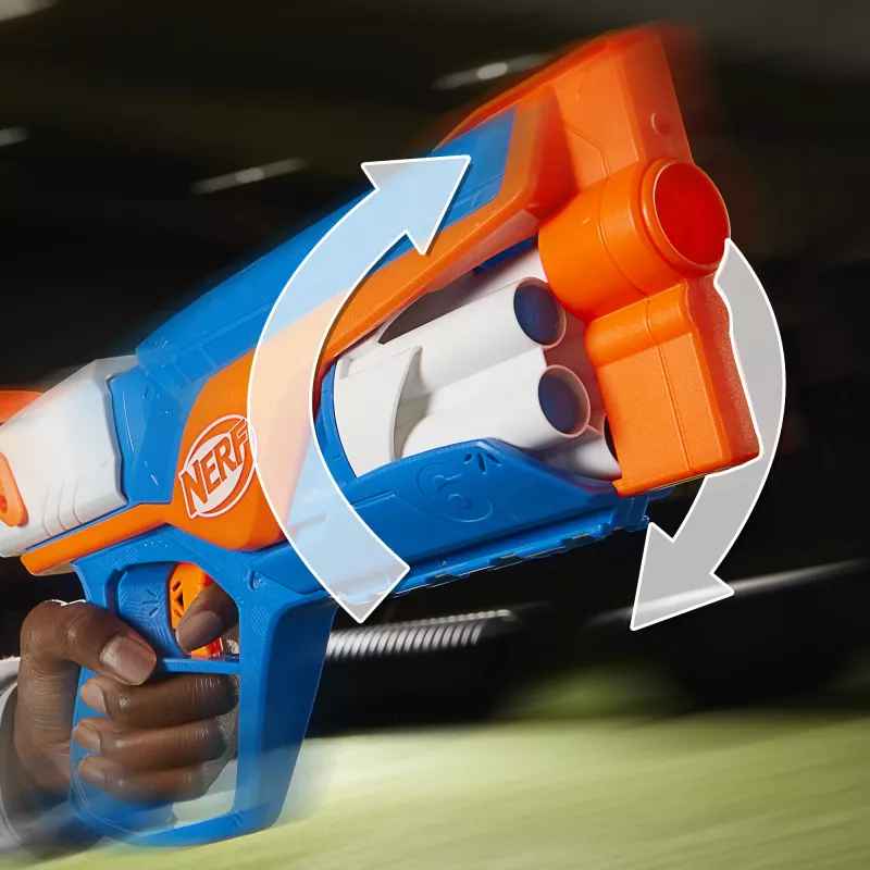 Žaislinis šturmo šautuvas NERF N Series Agility mėlynas oranžinis baltas 8 metų
