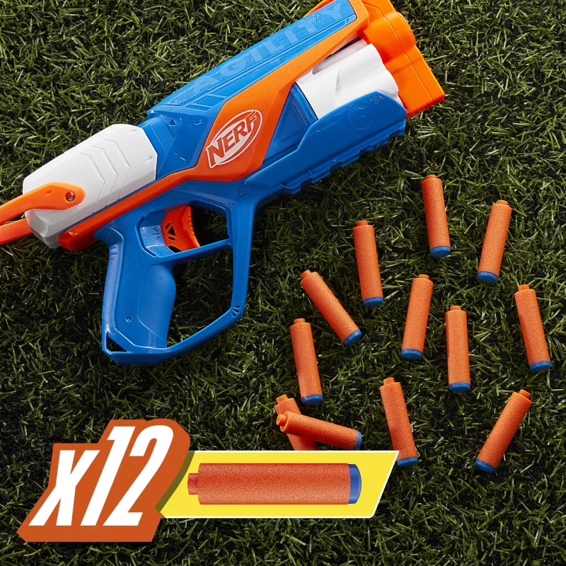 Žaislinis šturmo šautuvas NERF N Series Agility mėlynas oranžinis baltas 8 metų