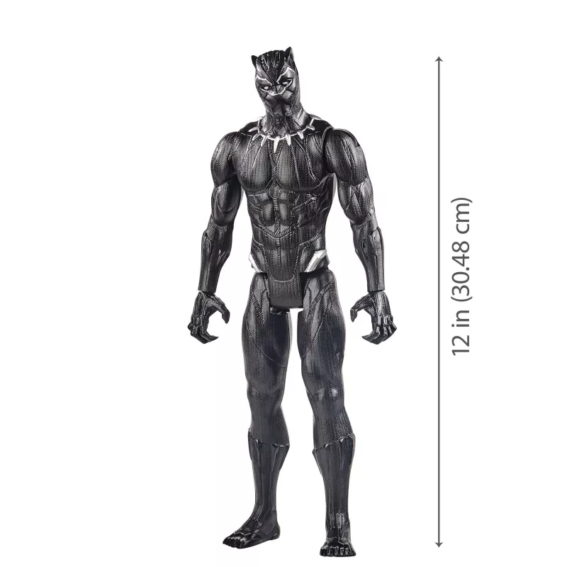 Marvel Avengers Titan Hero Juoda Panther figūra, 4 metai, Spalvota, Plastikas