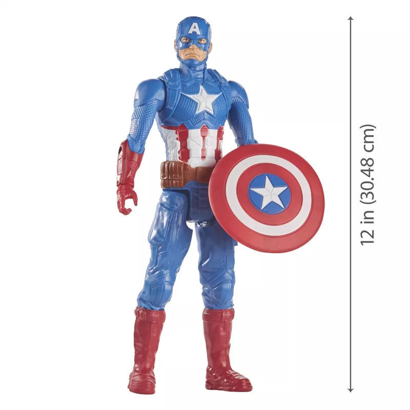 Marvel Avengers Captain America, 4 m., Mėlyna, Raudona, Balta, Plastikas