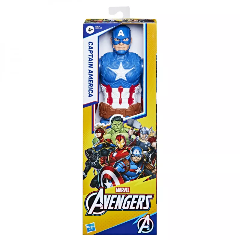 Marvel Avengers Captain America, 4 m., Mėlyna, Raudona, Balta, Plastikas