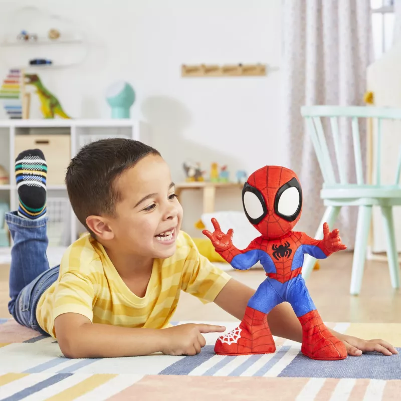 Marvel Spidey and His Amazing Friends Dance 'N Crawl Spidey, interaktyvus pliušinis žaislas su muzika ir garsais