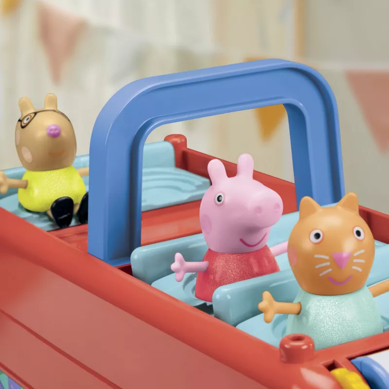 Peppa Pig 2-in-1 Party Bus, veiksmo / nuotykių, 3 m., įvairiaspalvis, plastikas