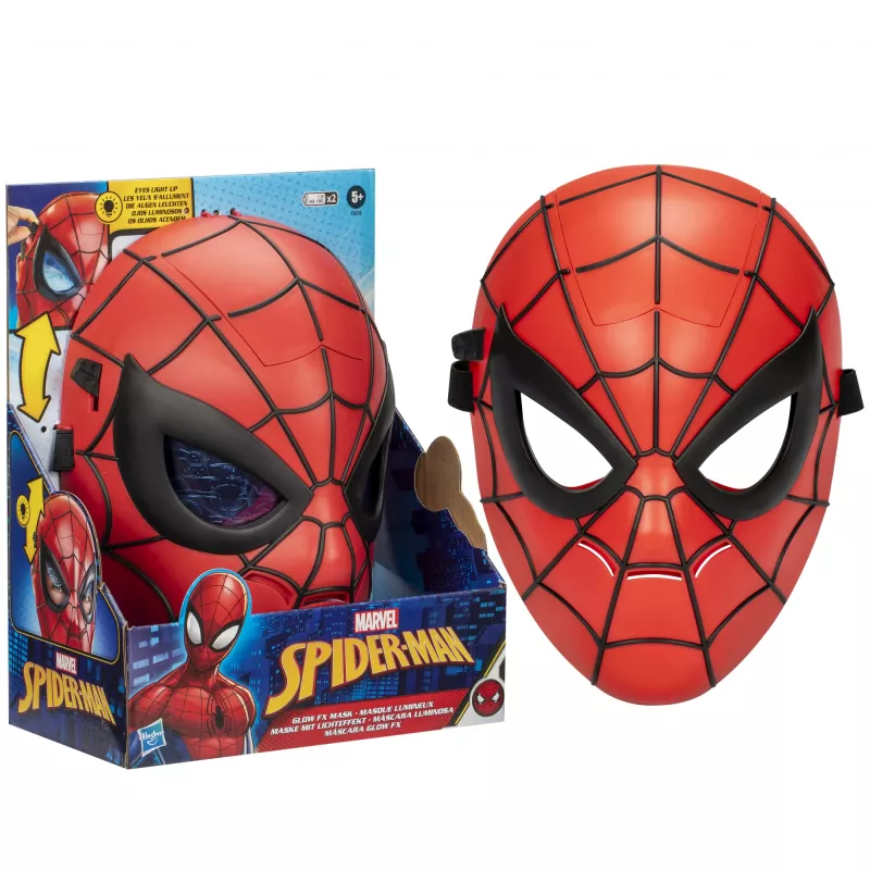 Marvel Spider-Man švytinti kaukė