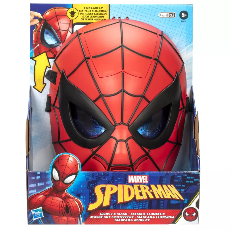 Marvel Spider-Man švytinti kaukė