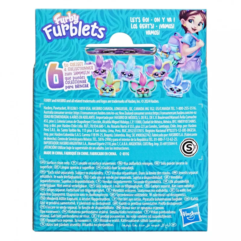 Furby Furblet Hip-Bop, Animacinis personažas, 6 m., Interaktyvus, Garsinis, A76