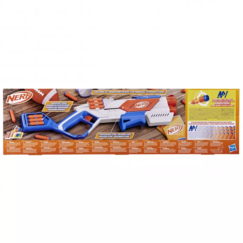 Žaislinis blasteris Nerf N Series Strikeback mėlynas oranžinis baltas 8+