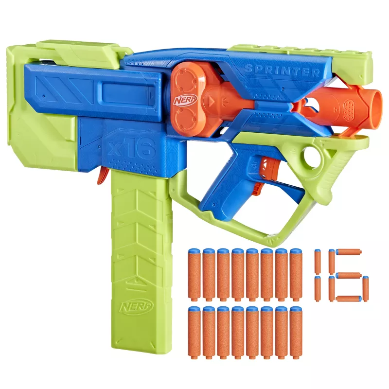 Žaislinis šaudytuvas Nerf N Series Sprinter F8625 Mėlynas Žalias Oranžinis