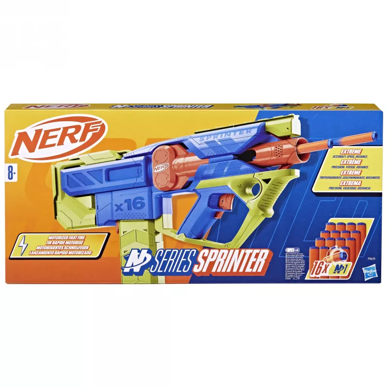Žaislinis šaudytuvas Nerf N Series Sprinter F8625 Mėlynas Žalias Oranžinis