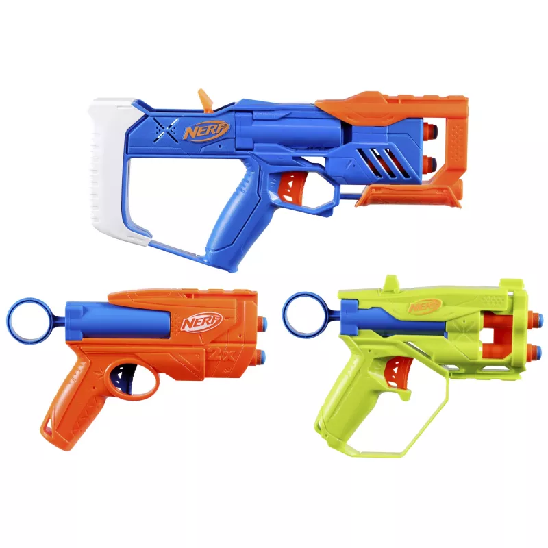 Nerf N Series Triple Action Pack, žaislinis blasteris, 8 m.