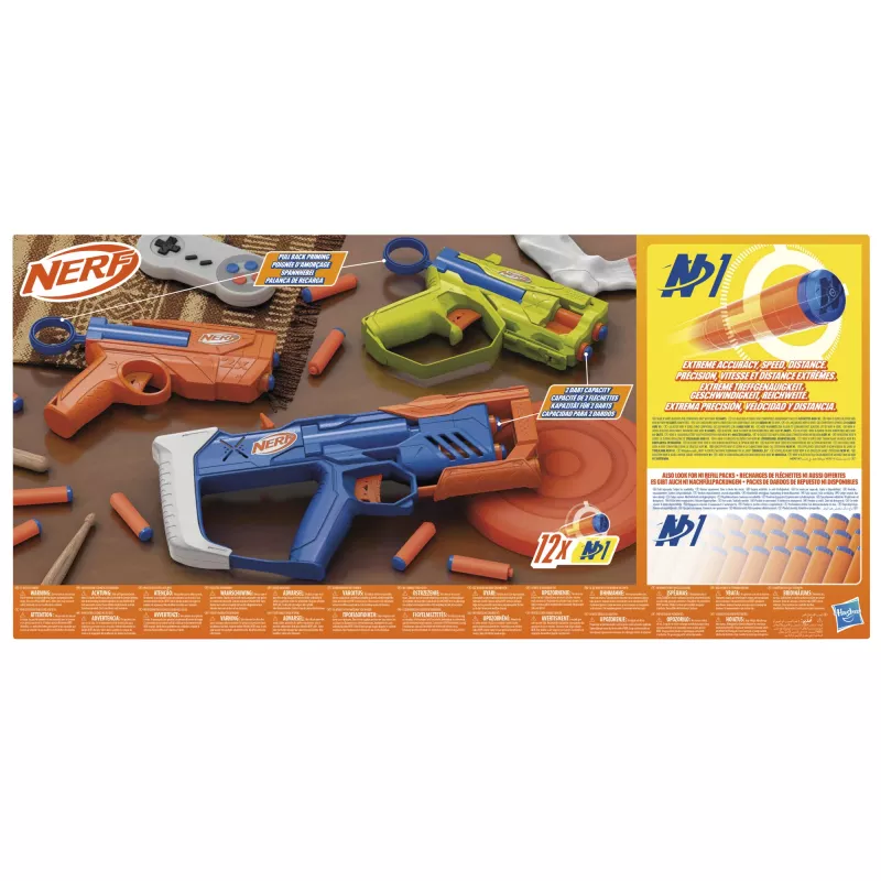 Nerf N Series Triple Action Pack, žaislinis blasteris, 8 m.