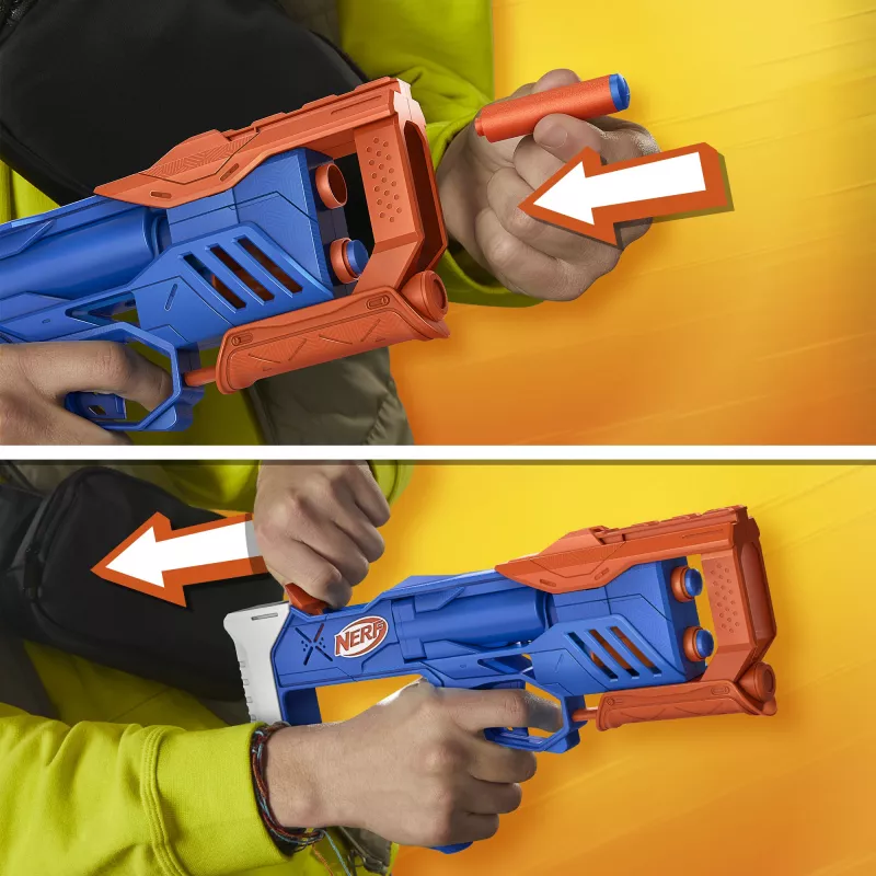 Nerf N Series Triple Action Pack, žaislinis blasteris, 8 m.