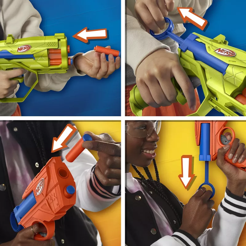 Nerf N Series Triple Action Pack, žaislinis blasteris, 8 m.