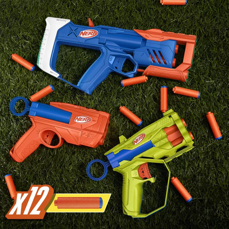 Nerf N Series Triple Action Pack, žaislinis blasteris, 8 m.