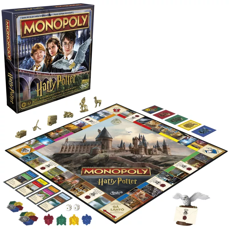 Stalo žaidimas Hasbro Monopoly Harry Potter ekonominė simuliacija 8+