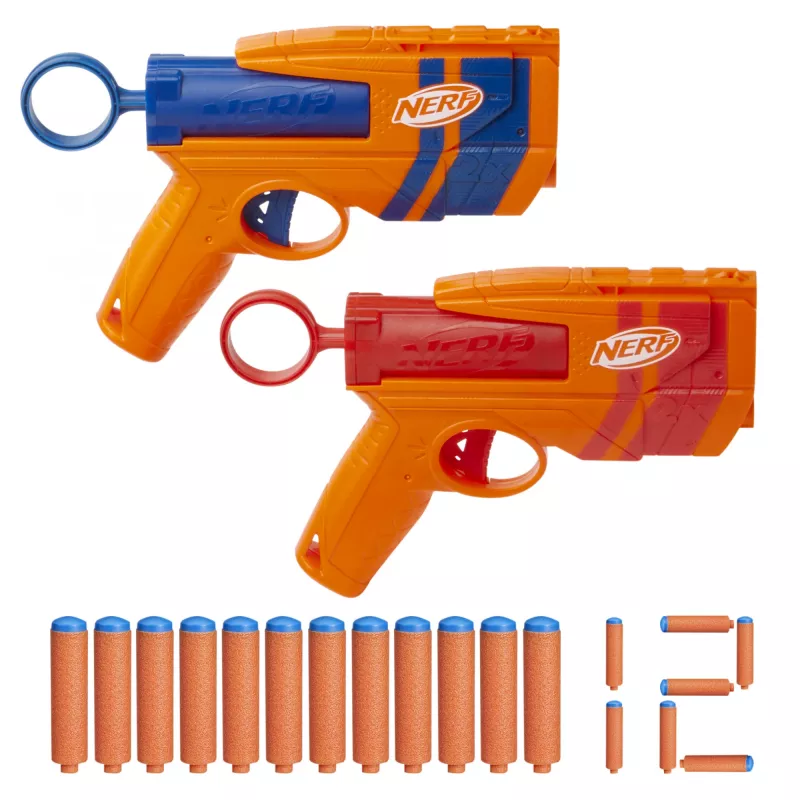 Žaislinis blasterių rinkinys NERF Playset Dual Pack N Series G1492 su 2 blasteriais ir putplasčio šoviniais
