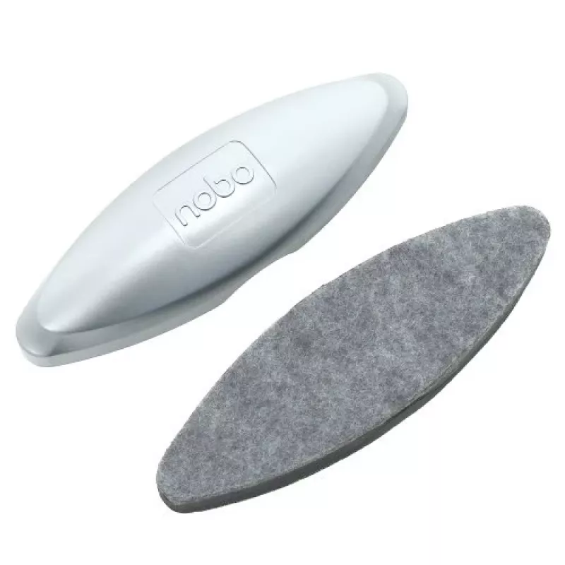 Nobo Glass Whiteboard Eraser, lentos valymo sausos šluostės, sidabrinė, 42 mm, 200 mm, 58 mm, 90 g
