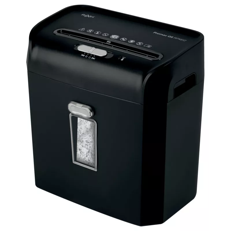 Rexel ProMax RPX612 kryžminio pjovimo popieriaus smulkintuvas P4, kryžminis pjovimas, 22 cm, 4 x 40 mm, 12 l, 132 lapai, 58 dB