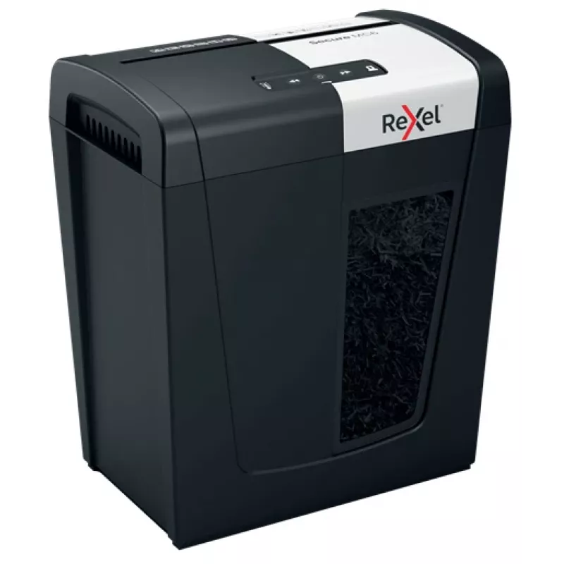 Rexel Secure MC6 Whisper-Shred Mikro pjaustymo popieriaus smulkintuvas P5, Mikro pjaustymas, 2 x 15 mm, 18 l, 175 lapai, 55 dB, Mygtukai