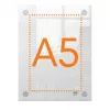 Nobo Premium Plus A5 skaidrus akrilinis sieninis plakatų rėmelis