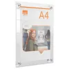 Nobo Premium Plus A4 Clear Acrylic Wall Mounted Repositionable Poster Frame