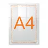 Nobo Premium Plus A4 Clear Acrylic Wall Mounted Repositionable Poster Frame