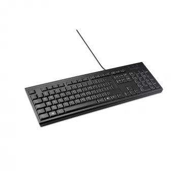 Kensington K63727ES, pilno dydžio (100%), laidinė, USB, membraninė, QWERTY, juoda